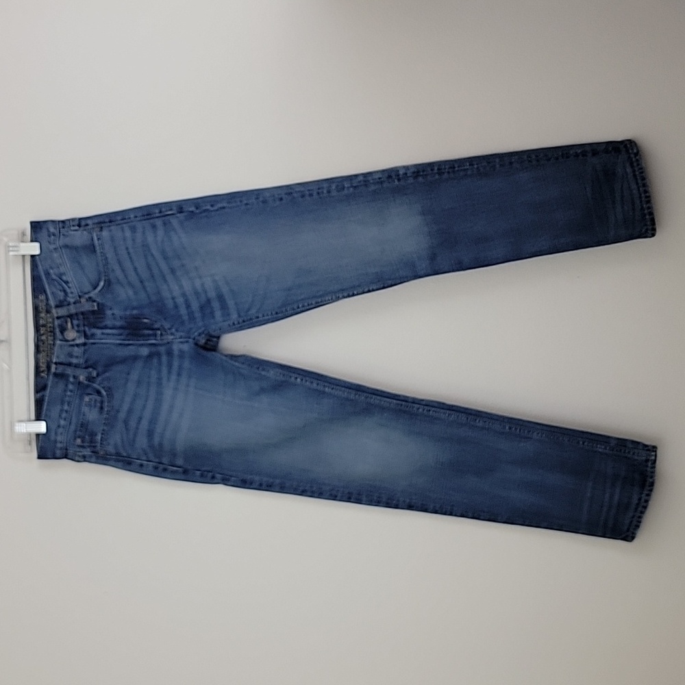 American Eagle Outfitters Slim Straight Faded Blue Jeans 30 X 28